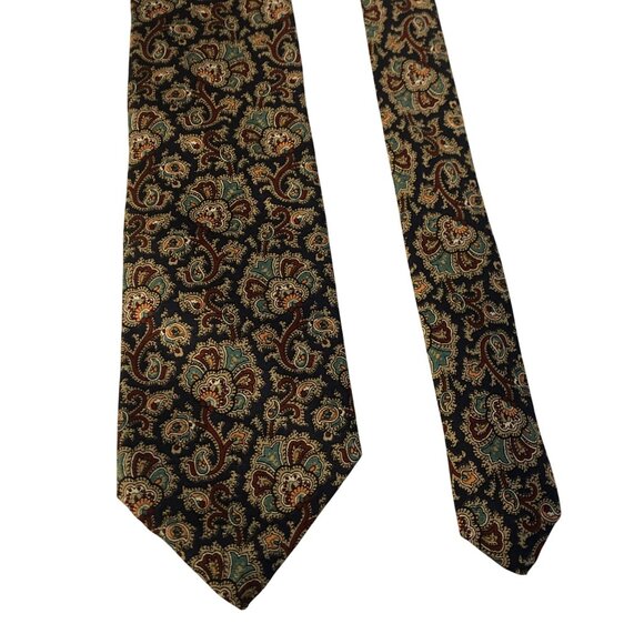 Etienne Aigner Paisley Silk Tie Vintage Mens Necktie Office Work Formal Dad Gift - Picture 2 of 7